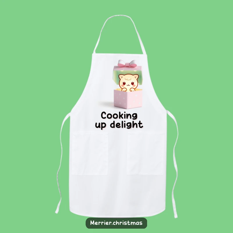 Funny Kawaii Gift Box Apron: Kitchen Surprise Fun, Perfect Creative Gift