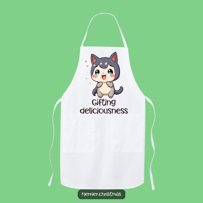Funny Wiggling Present Apron - Cook with Joyful Anticipation!