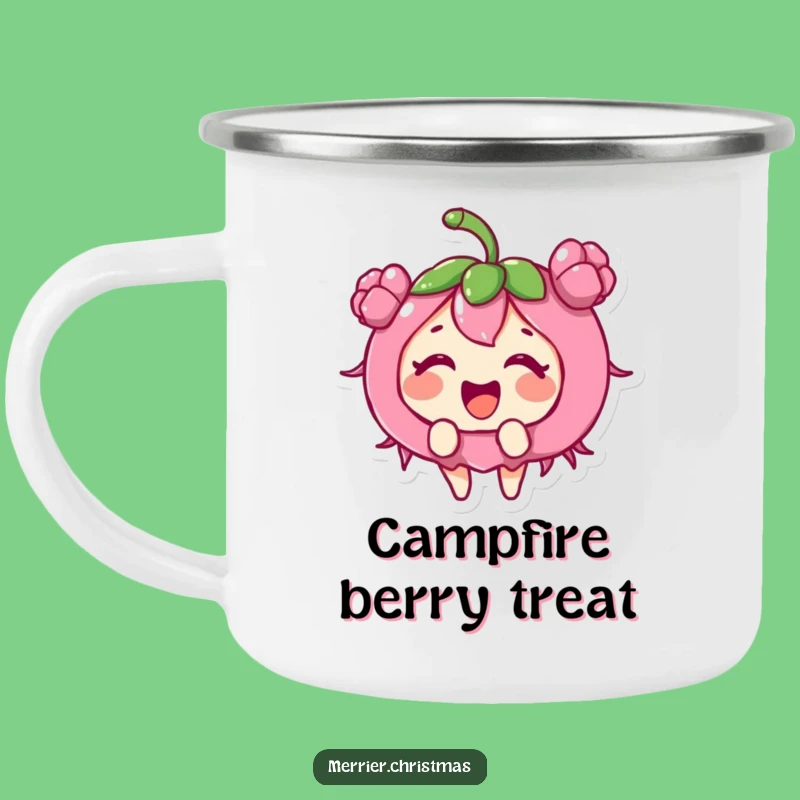 Funny Holly Berry Camping Mug: Enjoy Warm Drinks with Festive Giggles