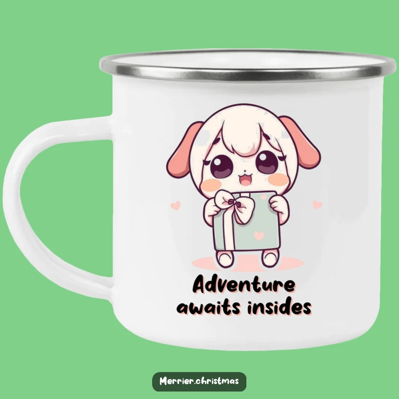Durable Funny Kawaii Gift Shaker Camping Mug, Adventure Ready!