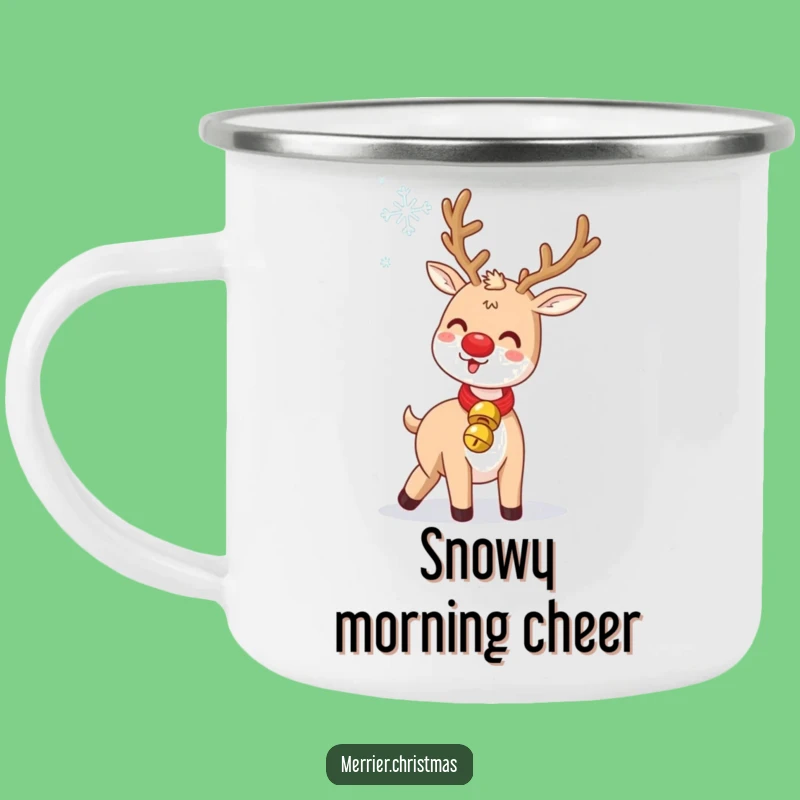 Festive Campfire Funny Reindeer Camping Mug: Holiday Cheer Included!