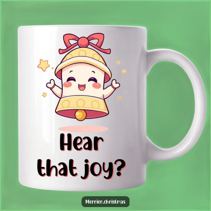 Funny Festive Bell Mug: Ring in the Fun with Delightful Character!