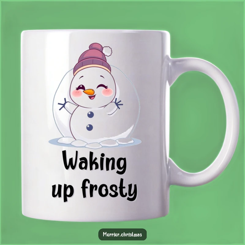 Funny Winking Snowman Mug: Winter Charm, Perfect Humorous Gift for the Holidays!