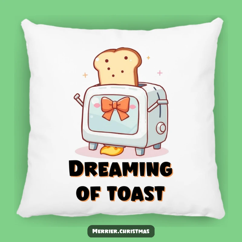 Funny Toaster Oven Launch Pillow - Cozy and Comical Home Decor