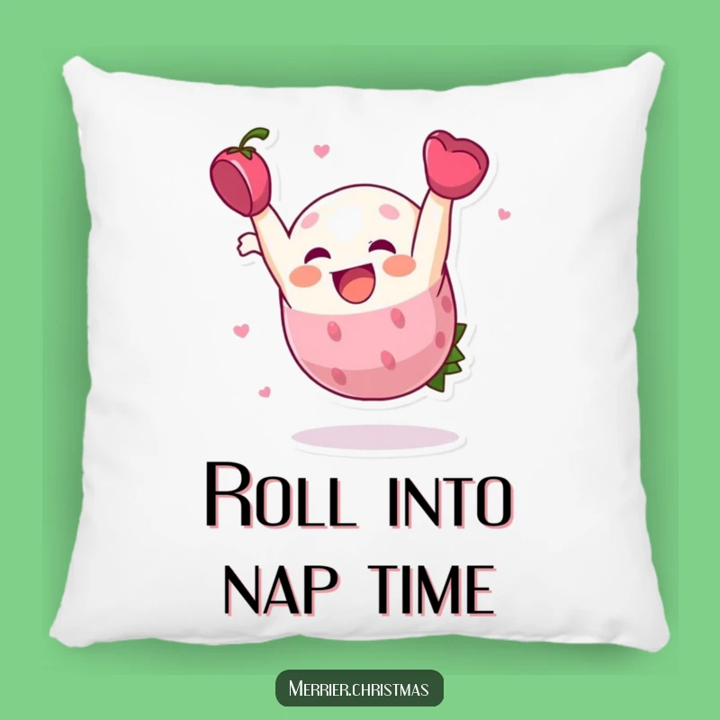 Funny Holly Berry Somersault Pillow - Cozy Comfort & Festive Cheer!