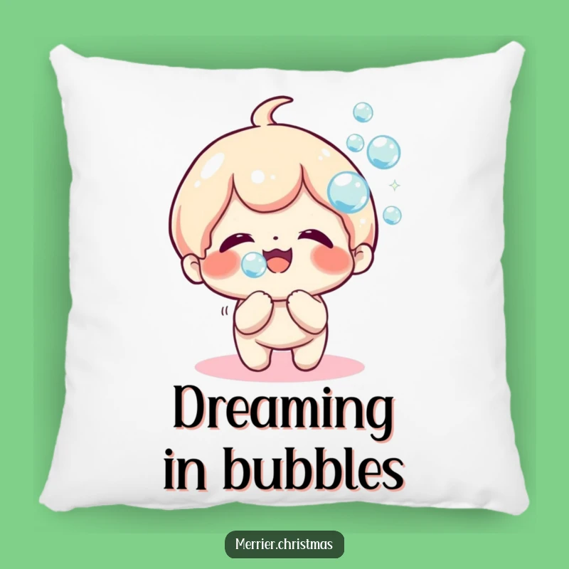 Soft Funny Kawaii Bubble Blower Pillow, Cozy Comfort and Smiles!