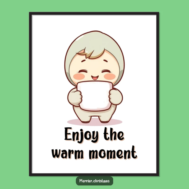 Funny Warm Smile Digital Art: Instant Comfort for Your Space!