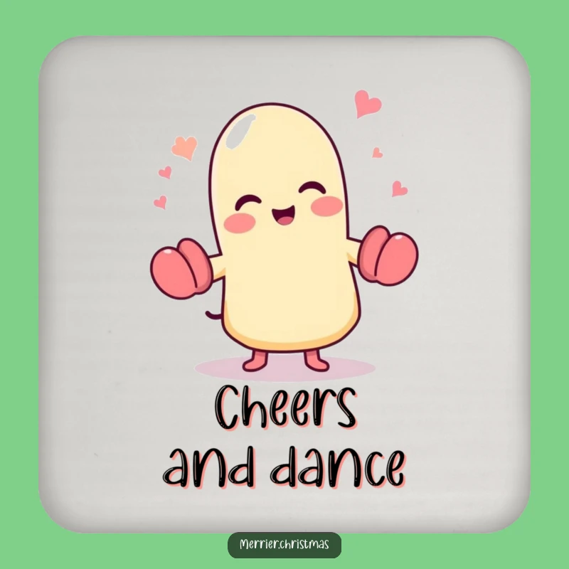 Funny Dancing Mitten Coaster: Glee Character Drink Coaster, Humorous Gift Set