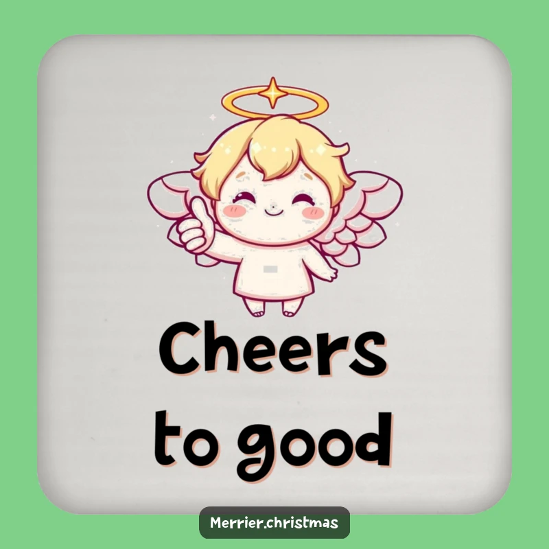 Funny Kawaii Angel Coaster: Cheerful Protection for Your Surfaces