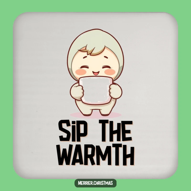 Funny Warm Smile Coaster: Protect Surfaces with Friendly Charm!