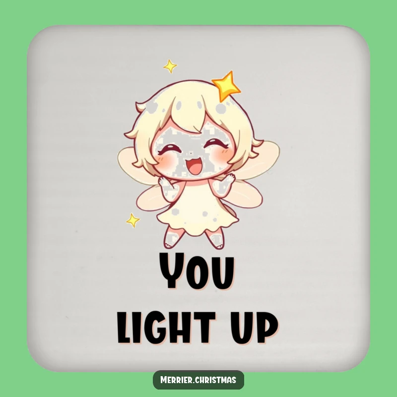 Funny Fairy Light Coaster: Protect Your Surfaces with Twinkling Charm