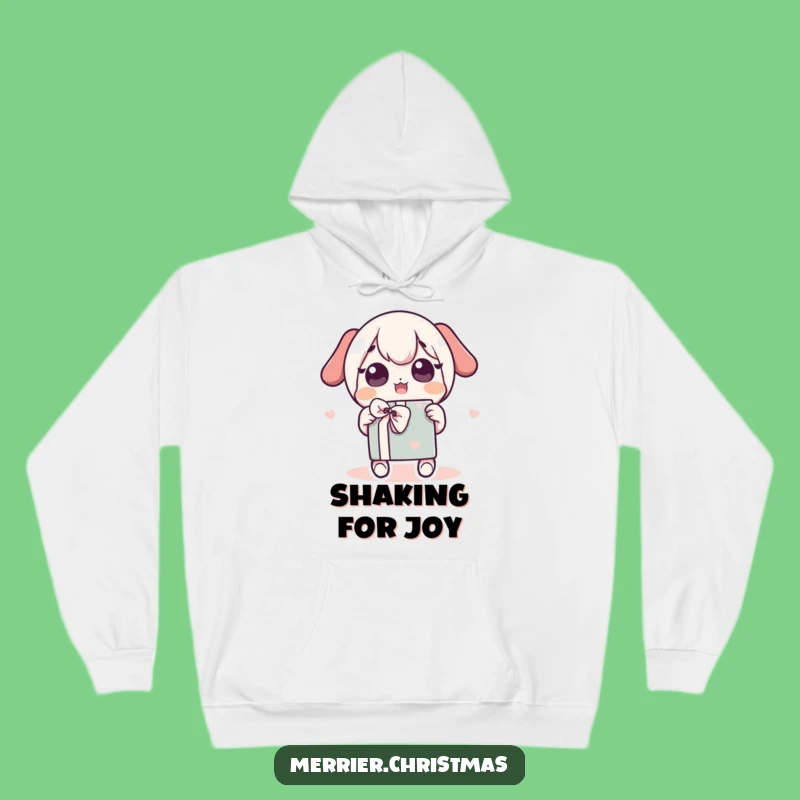 Cozy Funny Kawaii Gift Shaker Hoodie, Warm Hugs and Laughter!