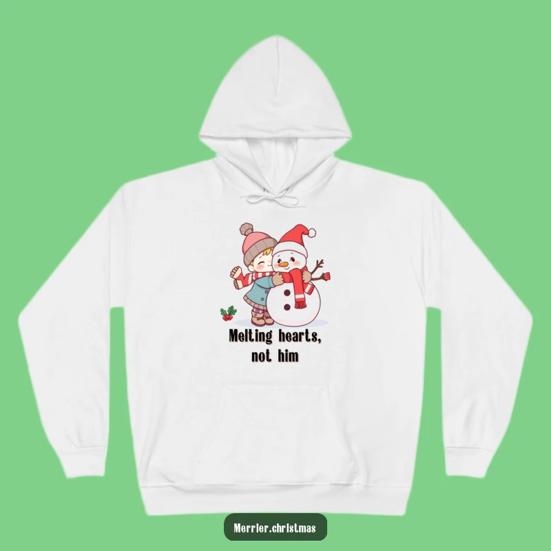 Cozy Funny Kawaii Snowman Hug Hoodie: Your Warmest and Most Hilarious Winter Essential!