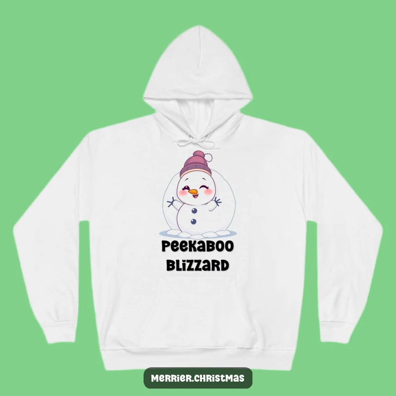 Cozy Funny Winking Snowman Hoodie: Snuggle Up with Holiday Humor!