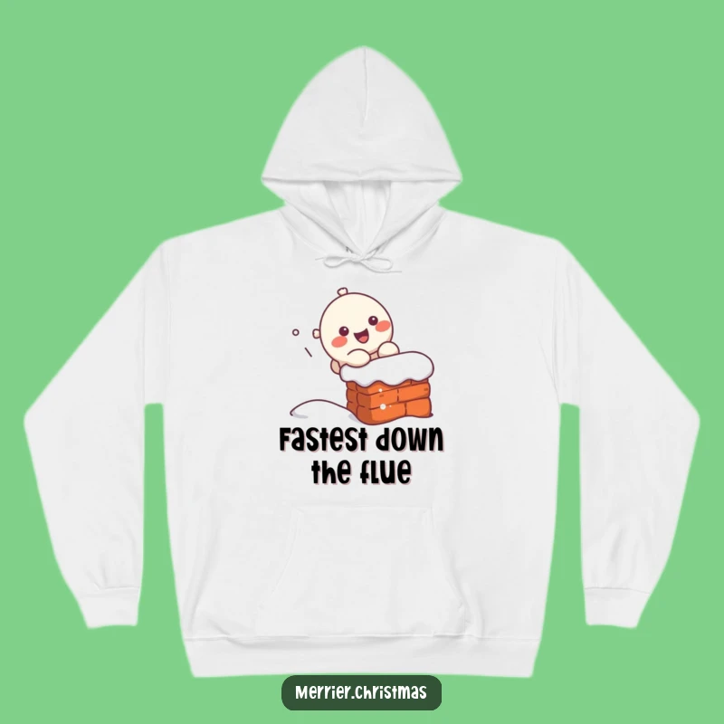Cozy Funny Kawaii Chimney Slider Hoodie: Your Perfect Warm and Hilarious Holiday Gift!