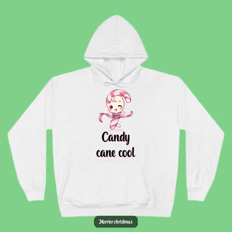 Funny Candy Cane Dancer Hoodie: Cozy Festive Twirl, Warm Funny Gift