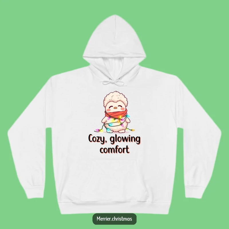 Funny Confused Slipper Hoodie - Warm and Whimsical Holiday Gift