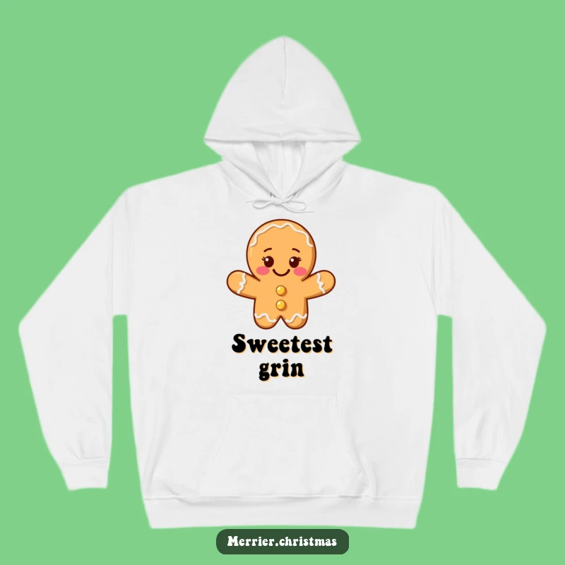 Cozy Funny Gingerbread Man Hoodie: Warm Smile for Holiday Comfort