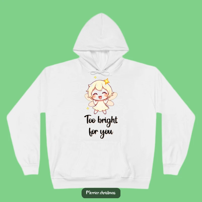 Funny Fairy Light Hoodie: Cozy Up with Twinkling, Exaggerated Joy