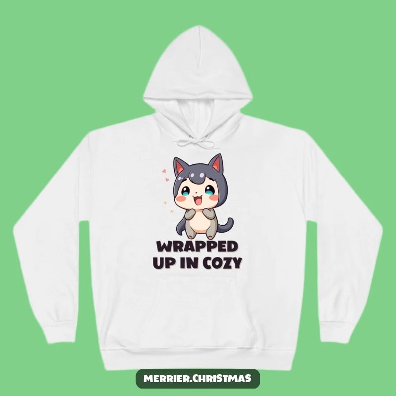 Funny Wiggling Present Hoodie - Cozy Up with Anticipation!