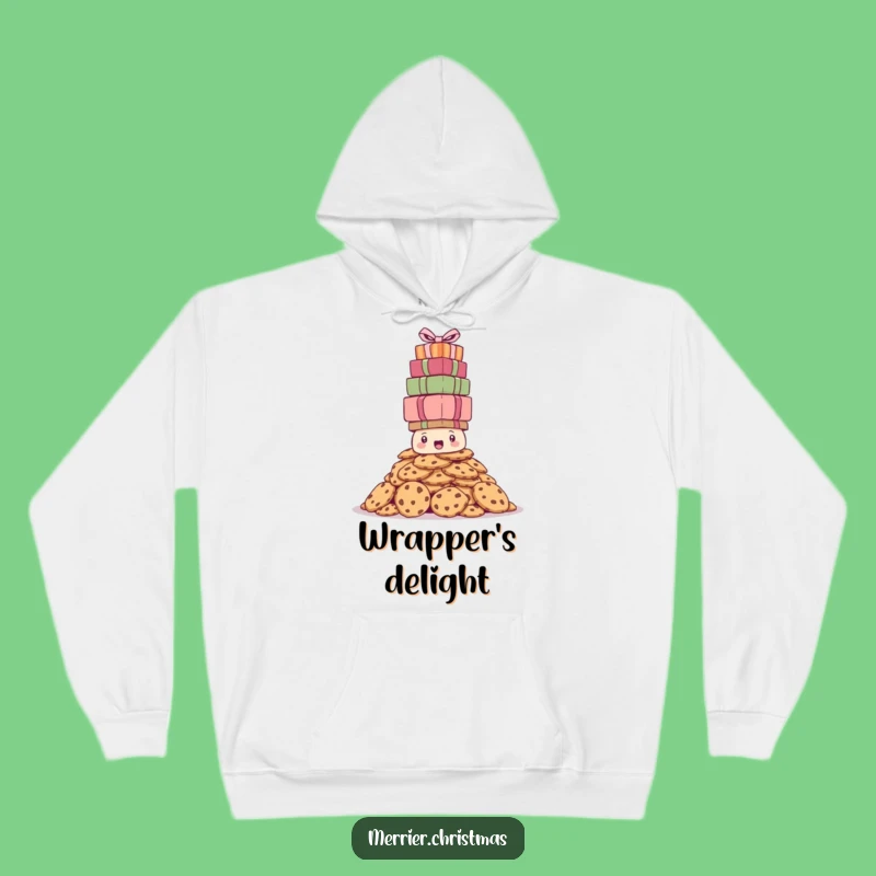 Funny Bewildered Cookie Pile Hoodie - Cozy and Hilarious Holiday Gift