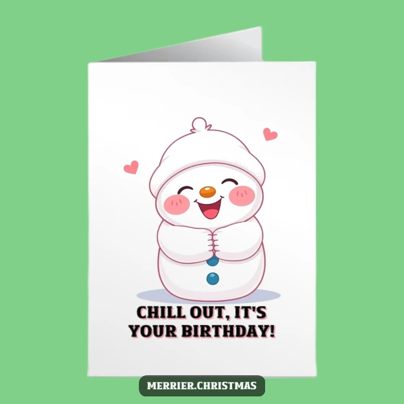 Free Printable Snowman Birthday Card: Huggable Downloadable Gift for a Warm Celebration