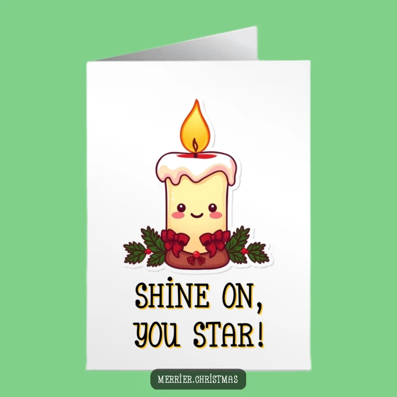 Free Printable Candle Congrats Card: Warm Smile, Funny Downloadable Celebration