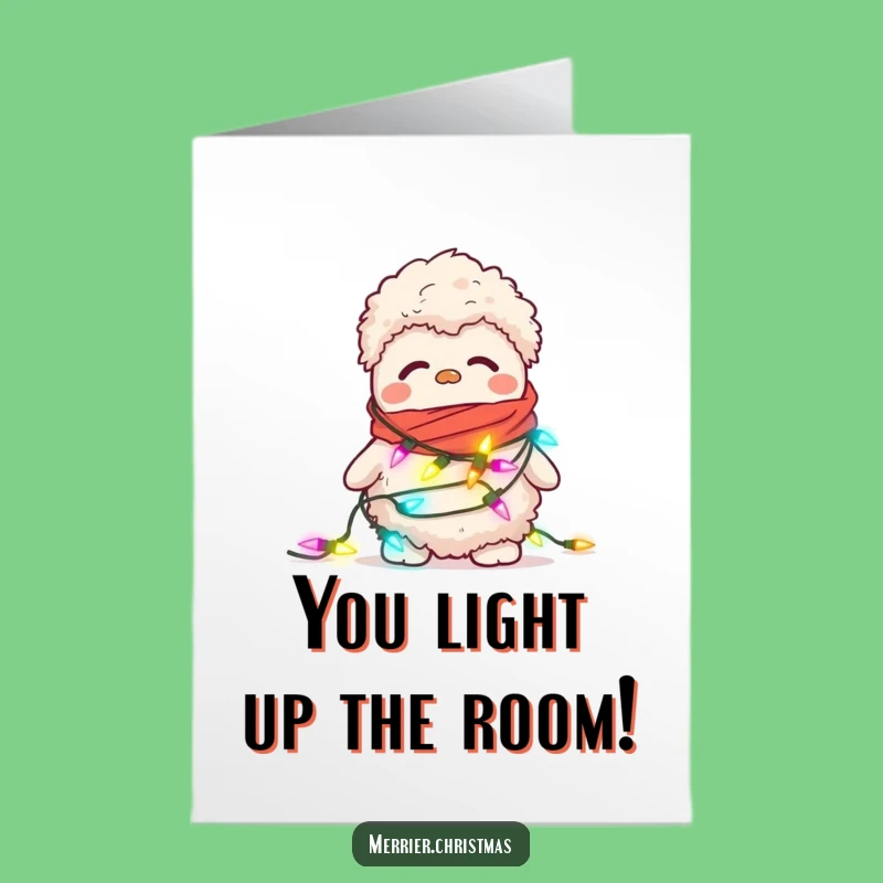 Free Printable Congrats Card: Fuzzy Slipper Lights Up Your Success Funny