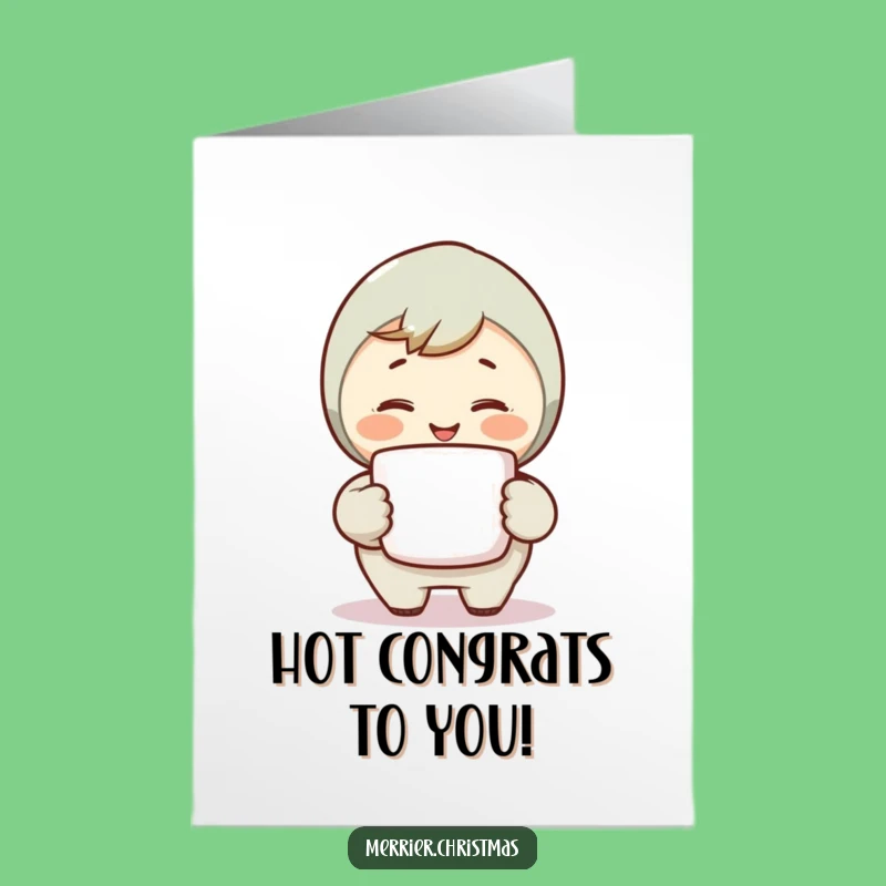 Free Printable Congrats Card: Warm Mug's Joy - Funny Downloadable