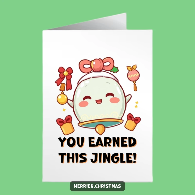 Free Printable Jingle Bell Congrats Card: Funny Downloadable for Celebration!