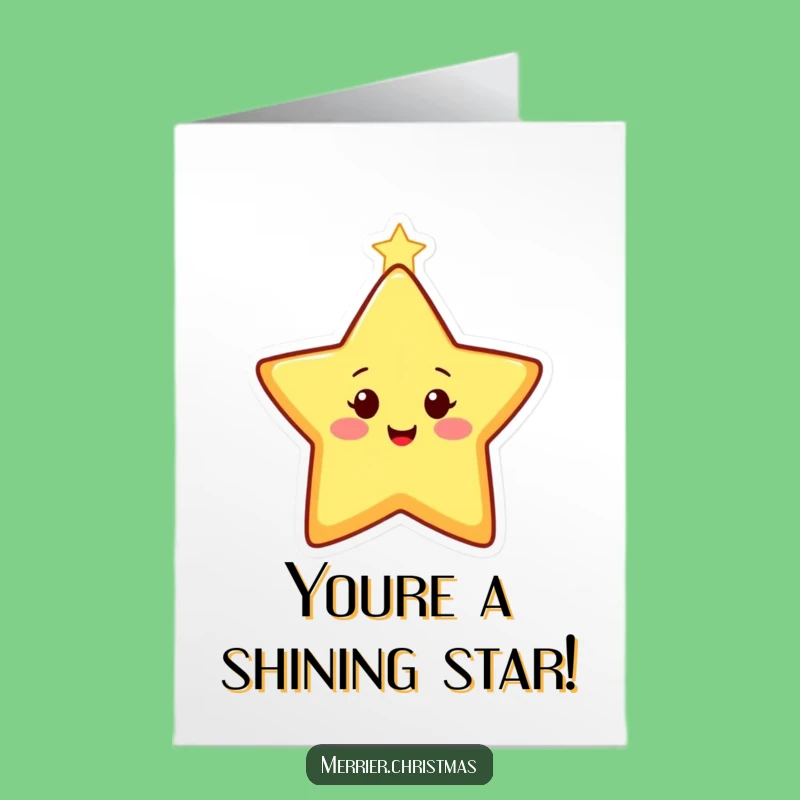 Free Printable Star Congrats Card: Funny Twinkling Downloadable for Success!
