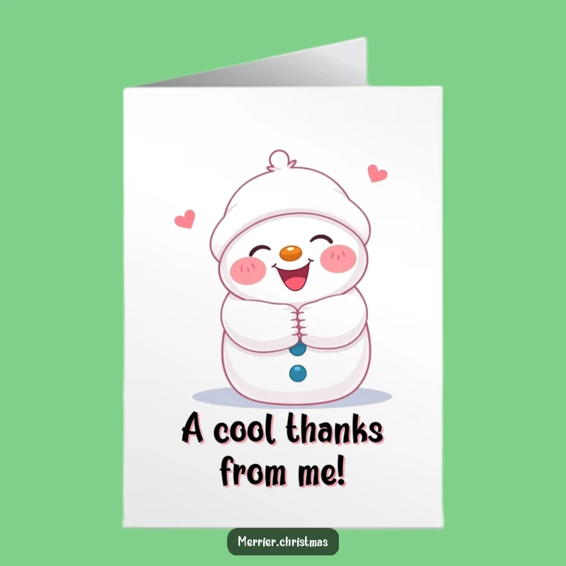 Free Printable Snowman Thank You Card: Cozy Downloadable Gift of Gratitude