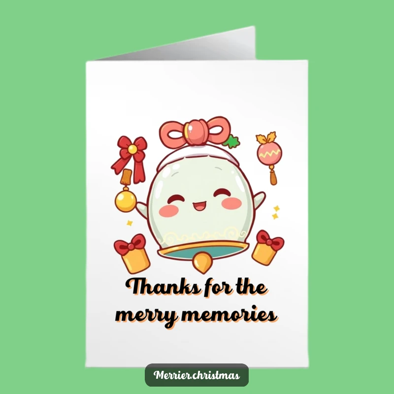 Free Printable Jingle Bell Thank You Card: Funny Downloadable Appreciation!