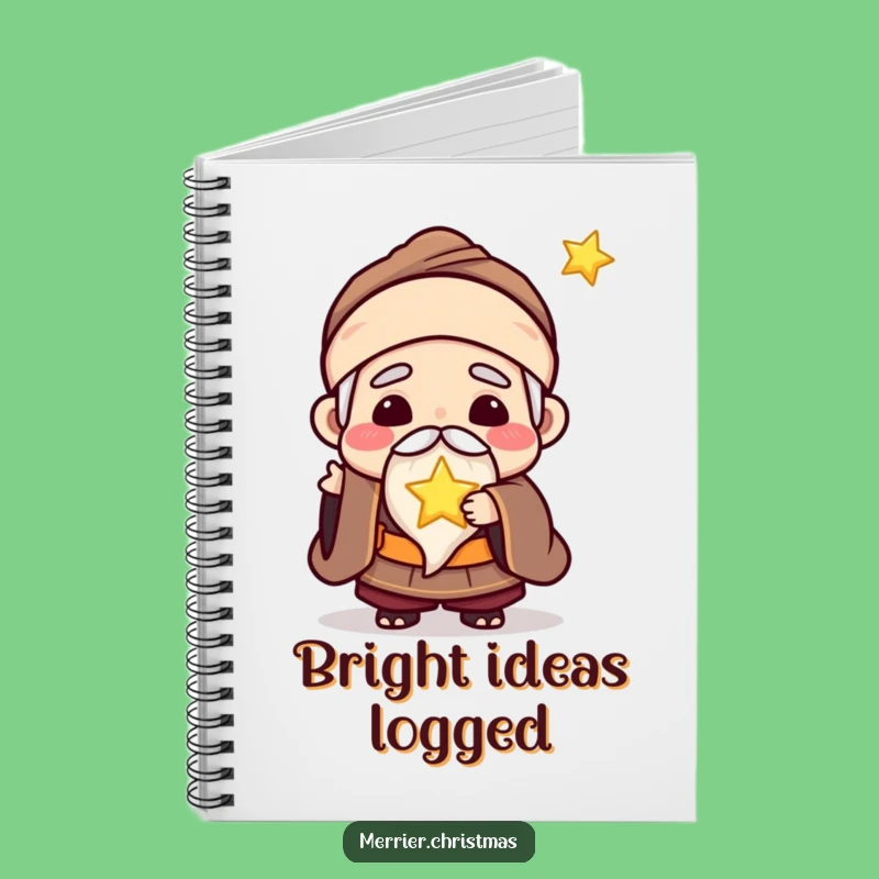 Funny Kawaii Wise Man Notebook: Jot Down Wise Thoughts
