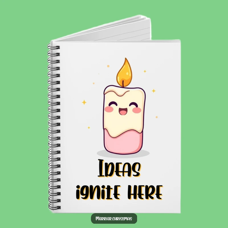 Funny Cheerful Candle Notebook: Jot Down Ideas with Flickering Inspiration!