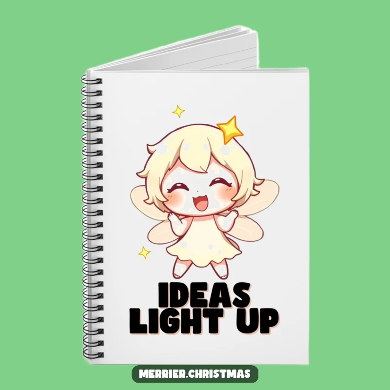 Funny Fairy Light Notebook: Jot Down Ideas with Twinkling, Exaggerated Joy