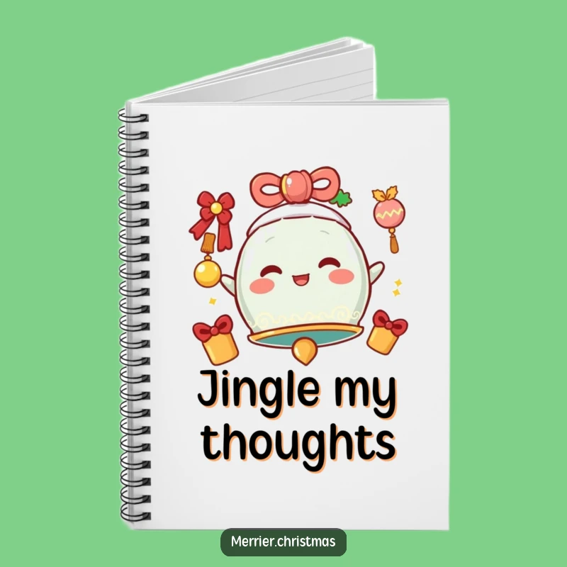Funny Jingle Bell Notebook - Cheerful Journal, Perfect Humorous Gift!