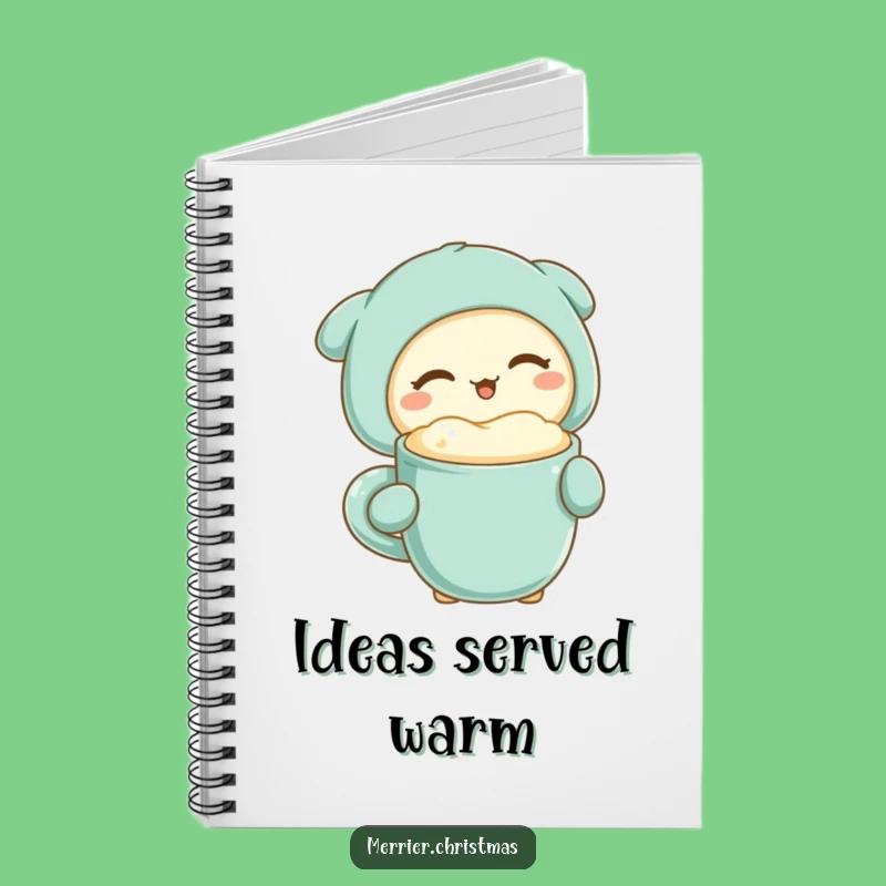 Funny Kawaii Winking Drinker Notebook: Jot Down Your Thoughts with a Smile!