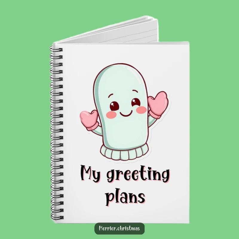 Funny Waving Mitten Notebook: Jot Down Ideas with a Friendly Wave!