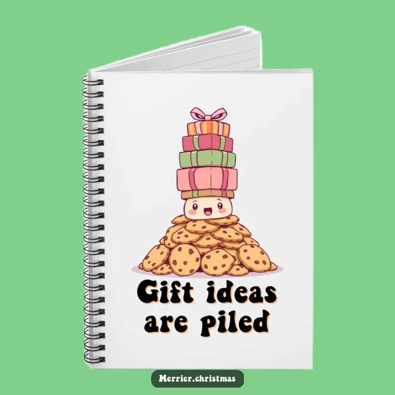 Funny Bewildered Cookie Pile Notebook - Hilarious Gift for Jotting