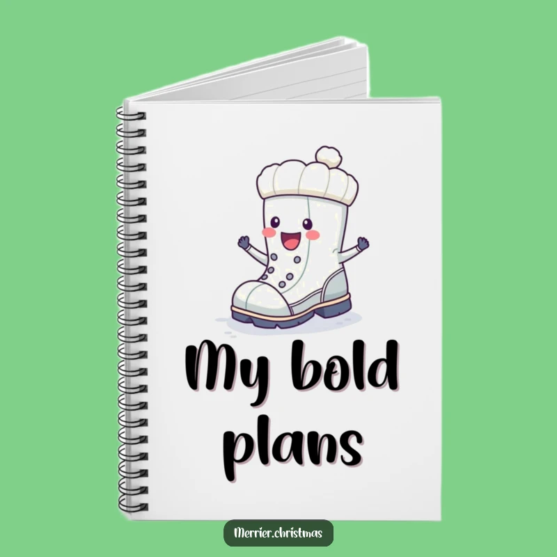 Funny Winter Boot Notebook: Jot Down Ideas with a Happy Stomp