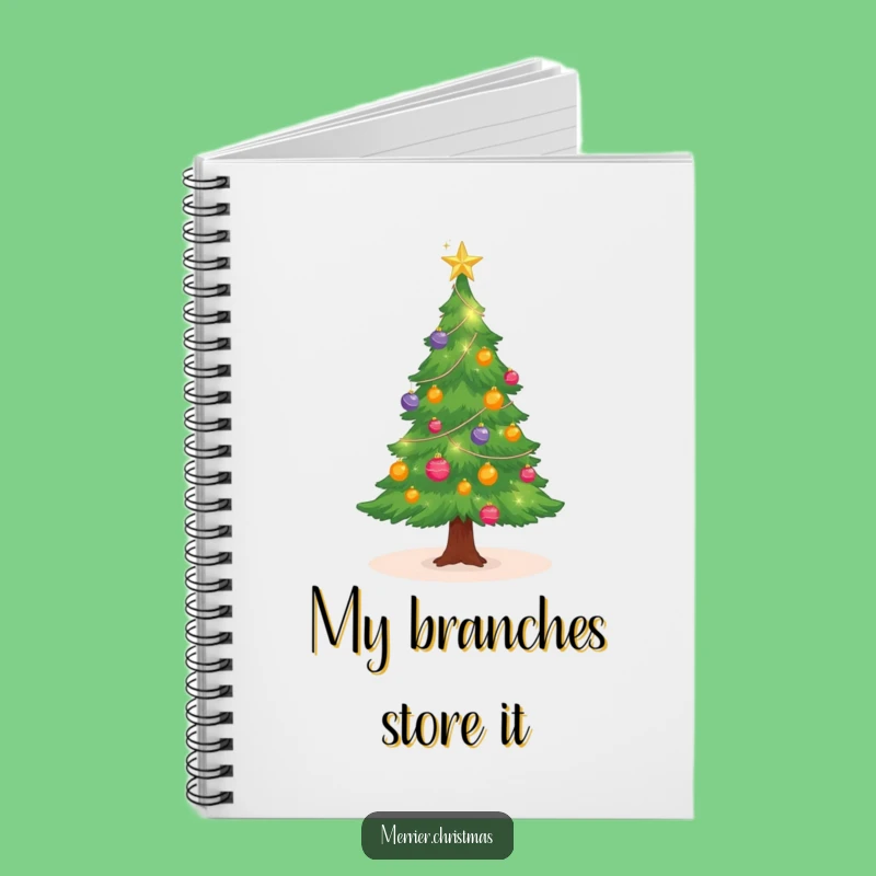 Funny Twinkling Christmas Tree Notebook: Jot Down Holiday Ideas in Style
