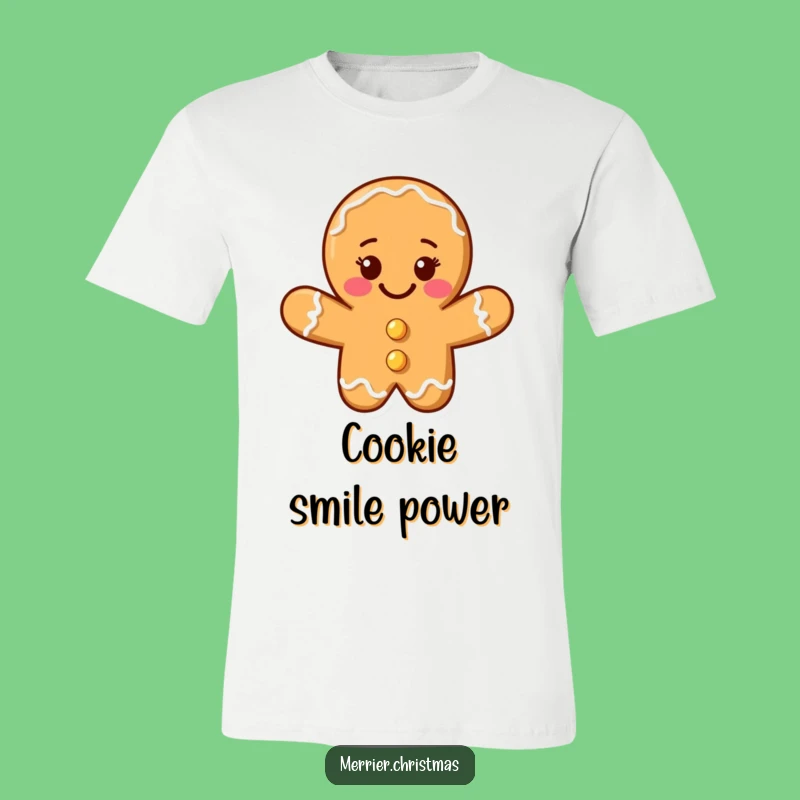 Funny Gingerbread Cookie Man T-Shirt: Whimsical Smile for Festive Fun