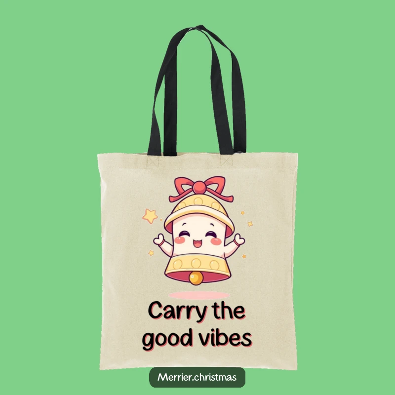 Funny Festive Bell Tote Bag: Carry Delightful Sounds Everywhere!